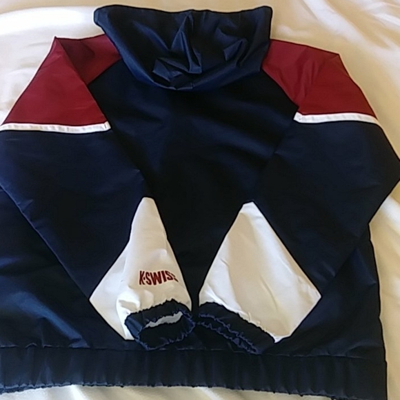 K-SWISS MY BLOCK WATER RESISTANT WINDBREAKER NWT - Picture 10 of 13